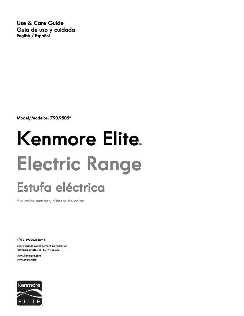 Página 1 del manual Manual de usuario Kenmore 790.95053