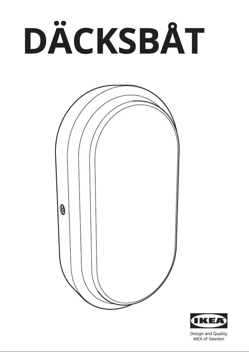 Página 1 del manual Manual de usuario Ikea DÄCKSBÅT 405.559.84