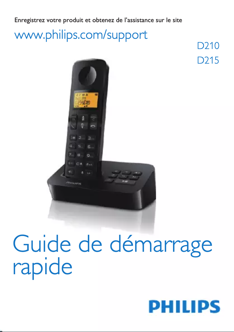 Página 1 del manual Guía de inicio rápido Philips D2154B