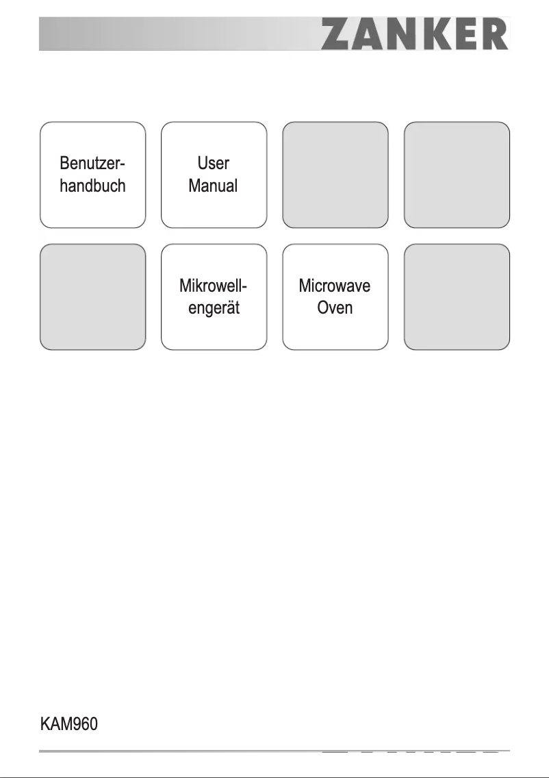 Página 1 del manual Manual de usuario Zanker KAM960X