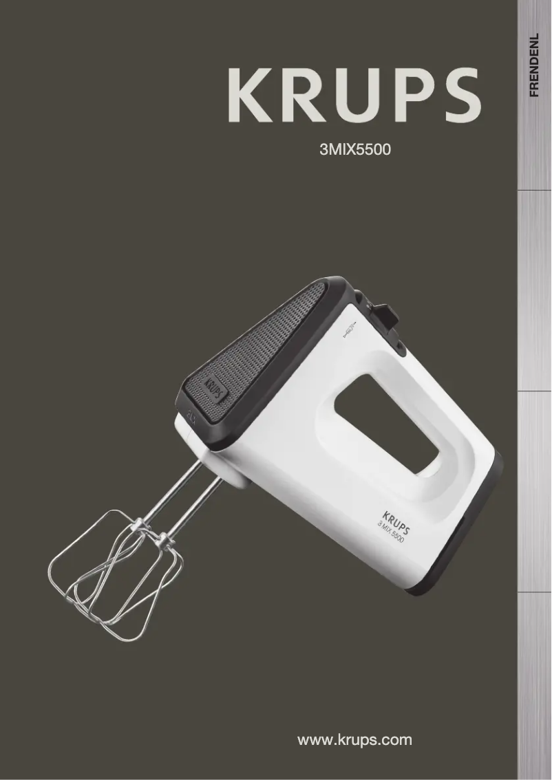 Página 1 del manual Manual de usuario Krups 3 Mix 5500