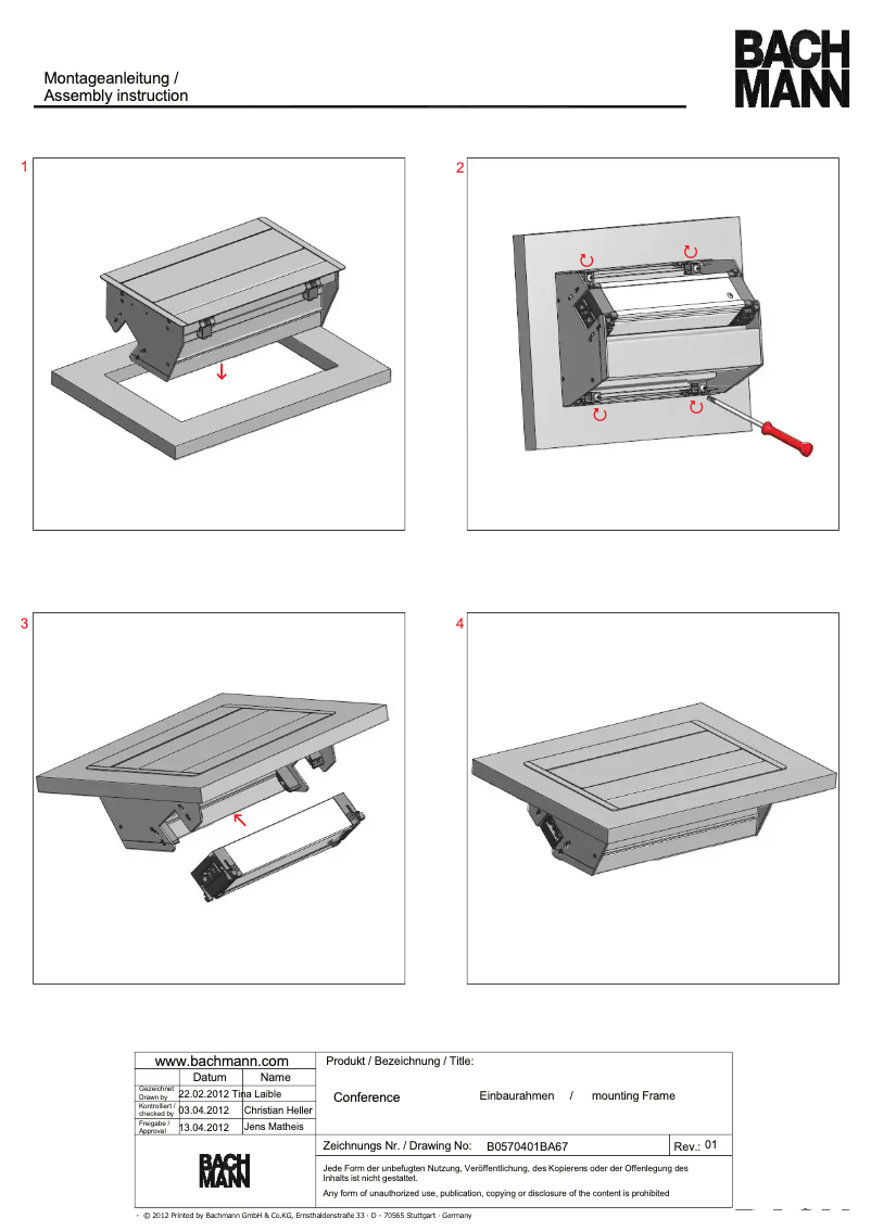 Página 1 del manual Manual de usuario Bachmann CONFERENCE