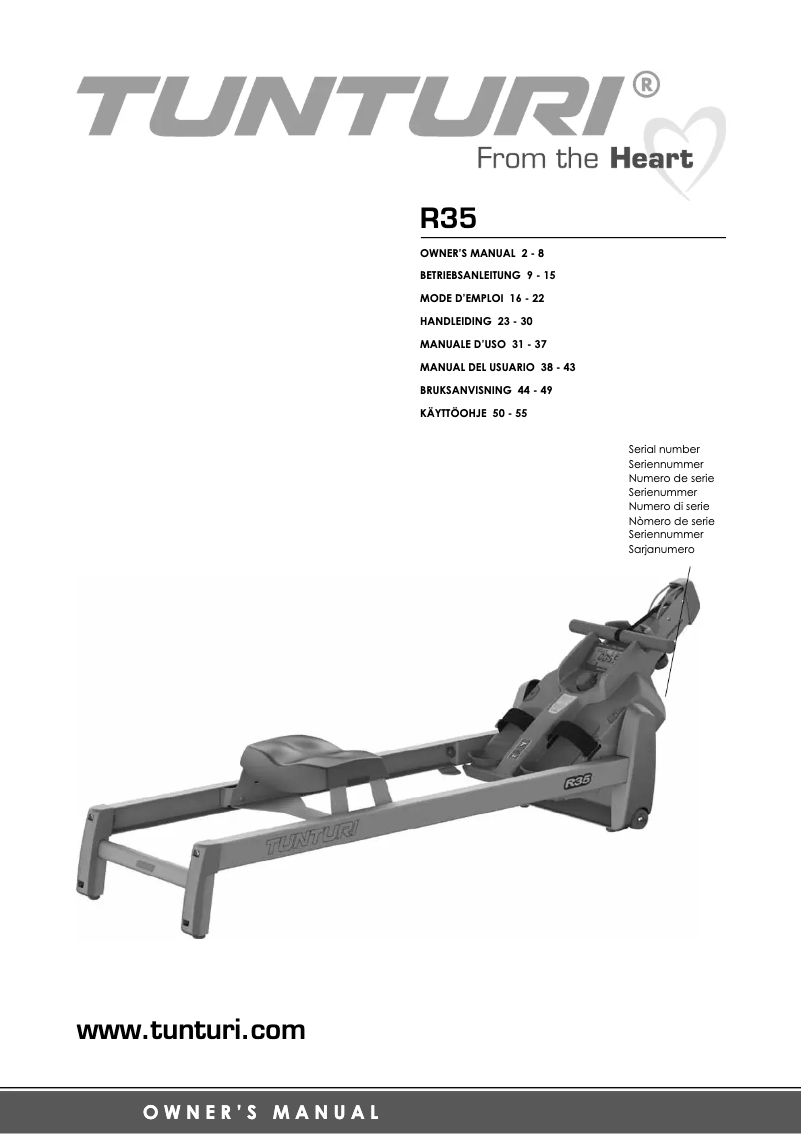Imagen de la primera página del manual del dispositivo R35