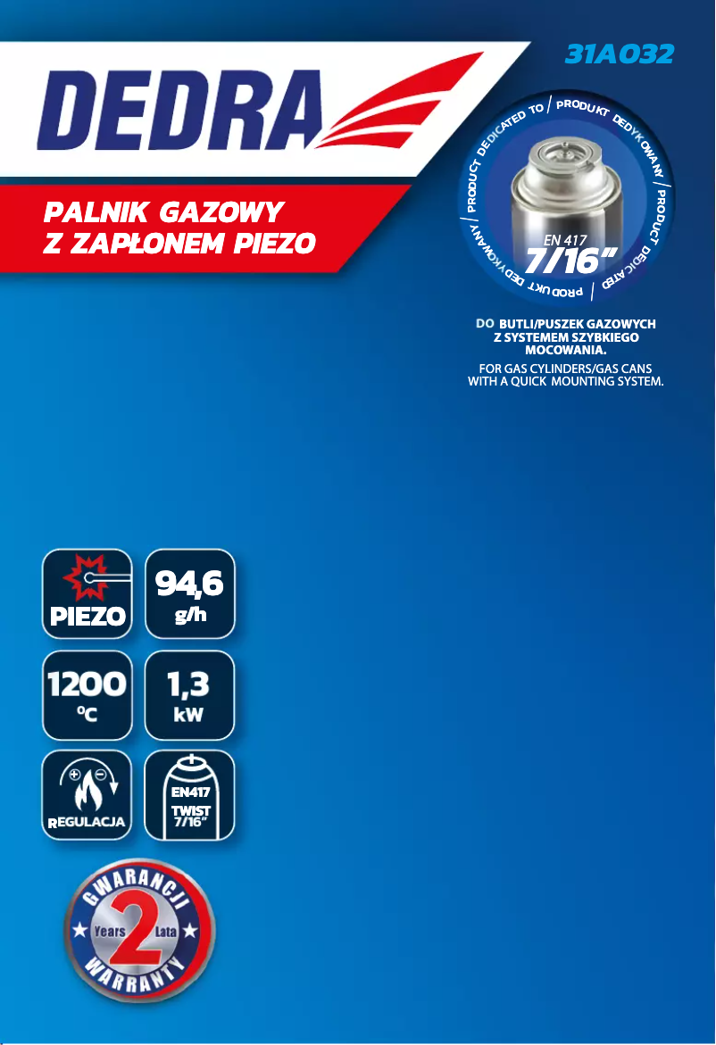 Página 1 del manual Manual de usuario DEDRA 31A032