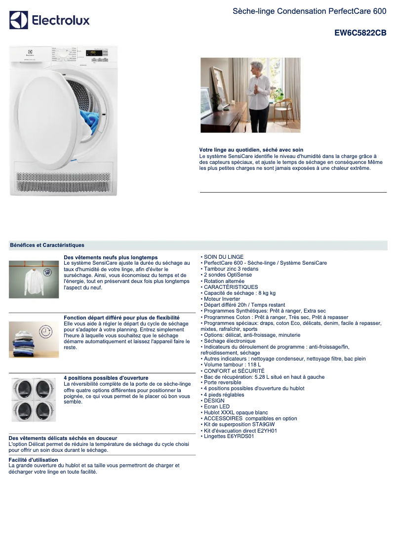 Imagen de la primera página del manual del dispositivo EW6C5822CB