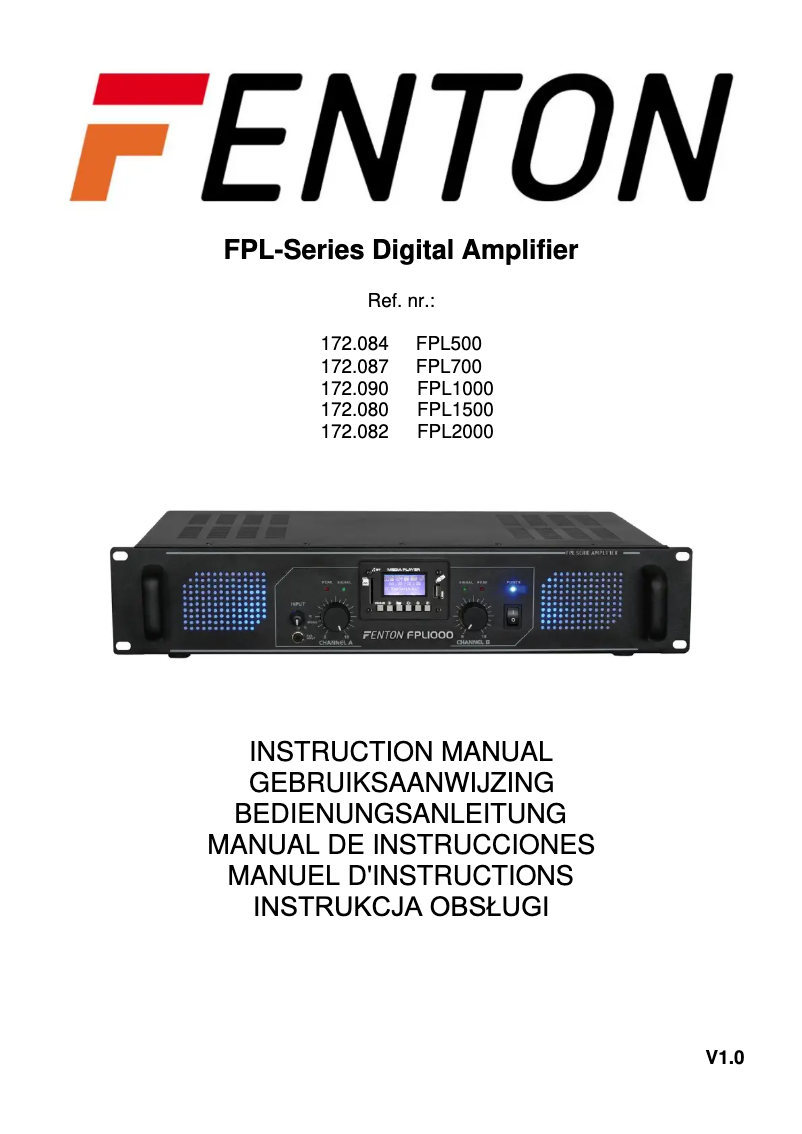 Imagen de la primera página del manual del dispositivo FPL2000