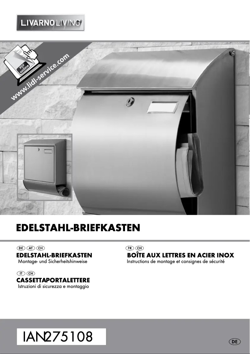 Imagen de la primera página del manual del dispositivo IAN 275108