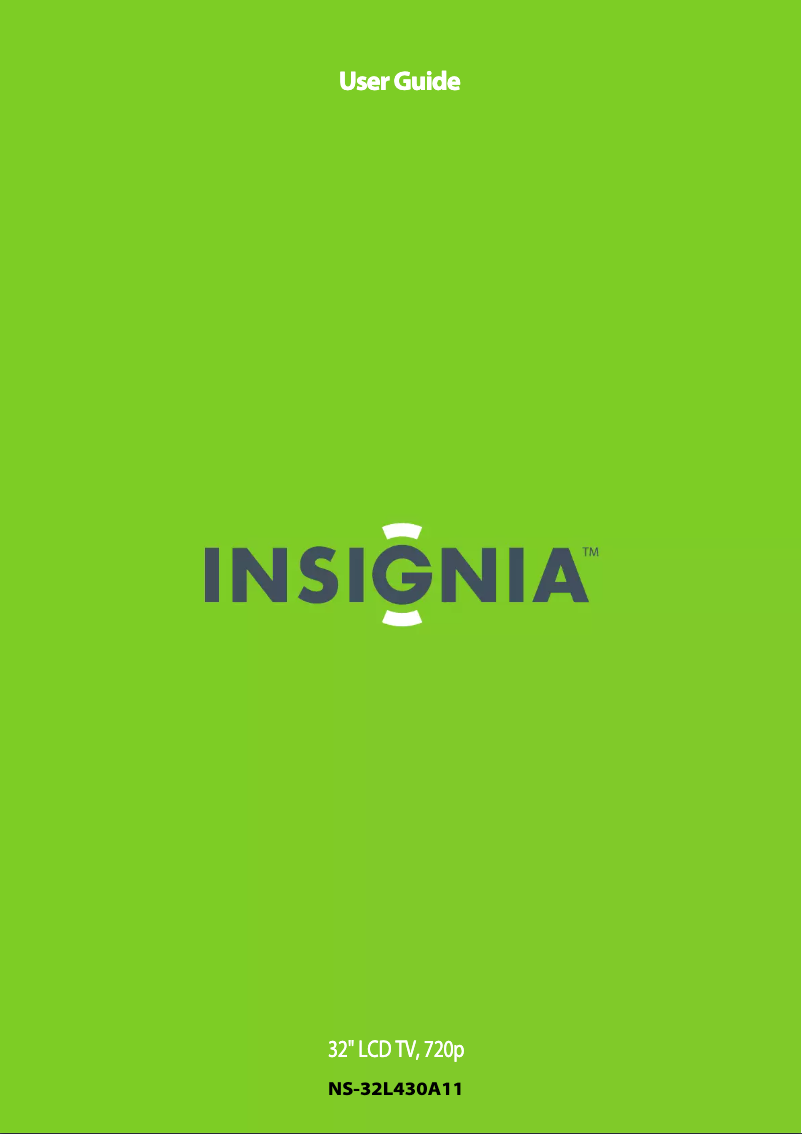 Página 1 del manual Manual de usuario Insignia NS-32L430A11