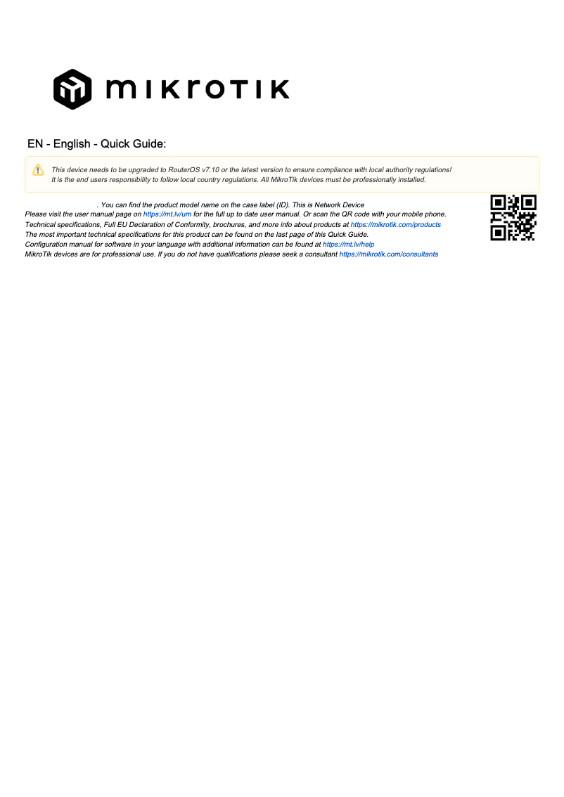 Imagen de la primera página del manual del dispositivo CRS328-24P-4S+RM