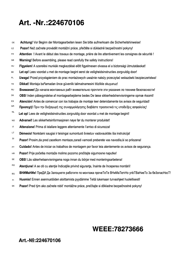 Imagen de la primera página del manual del dispositivo Juan 224670106