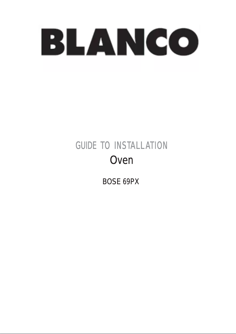 Imagen de la primera página del manual del dispositivo BOSE69PX