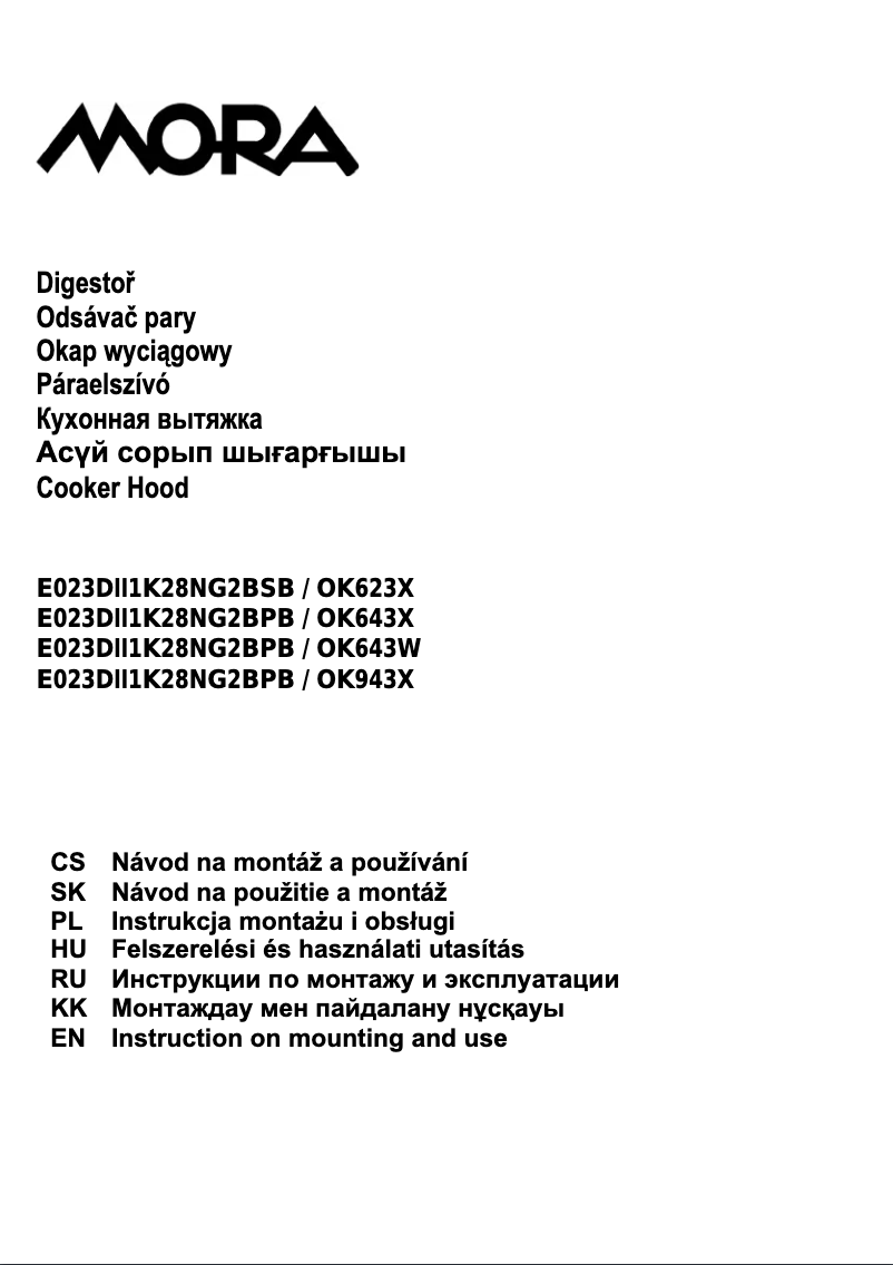 Imagen de la primera página del manual del dispositivo OK 643 W