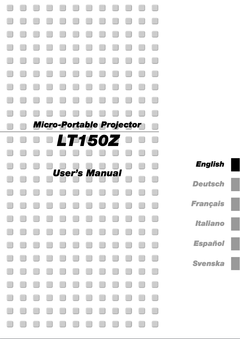 Página 1 del manual Manual de usuario NEC MultiSync LT15OZ