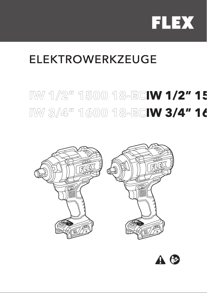 Página nº 1 - Manual de usuario Flex IW 1/2" 1500 18-EC