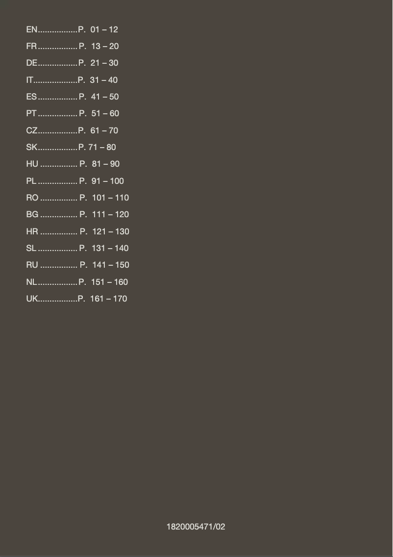 Imagen de la primera página del manual del dispositivo XP442