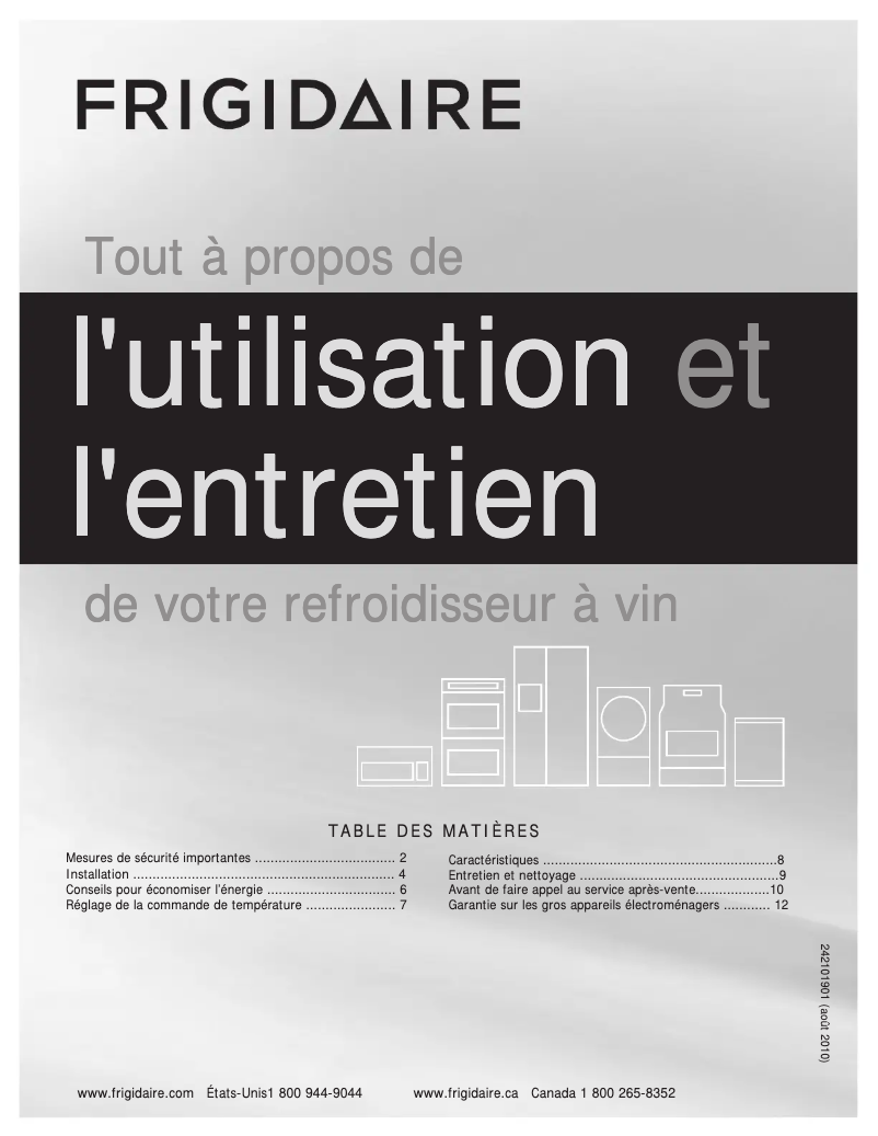 Imagen de la primera página del manual del dispositivo FFWC4222QS