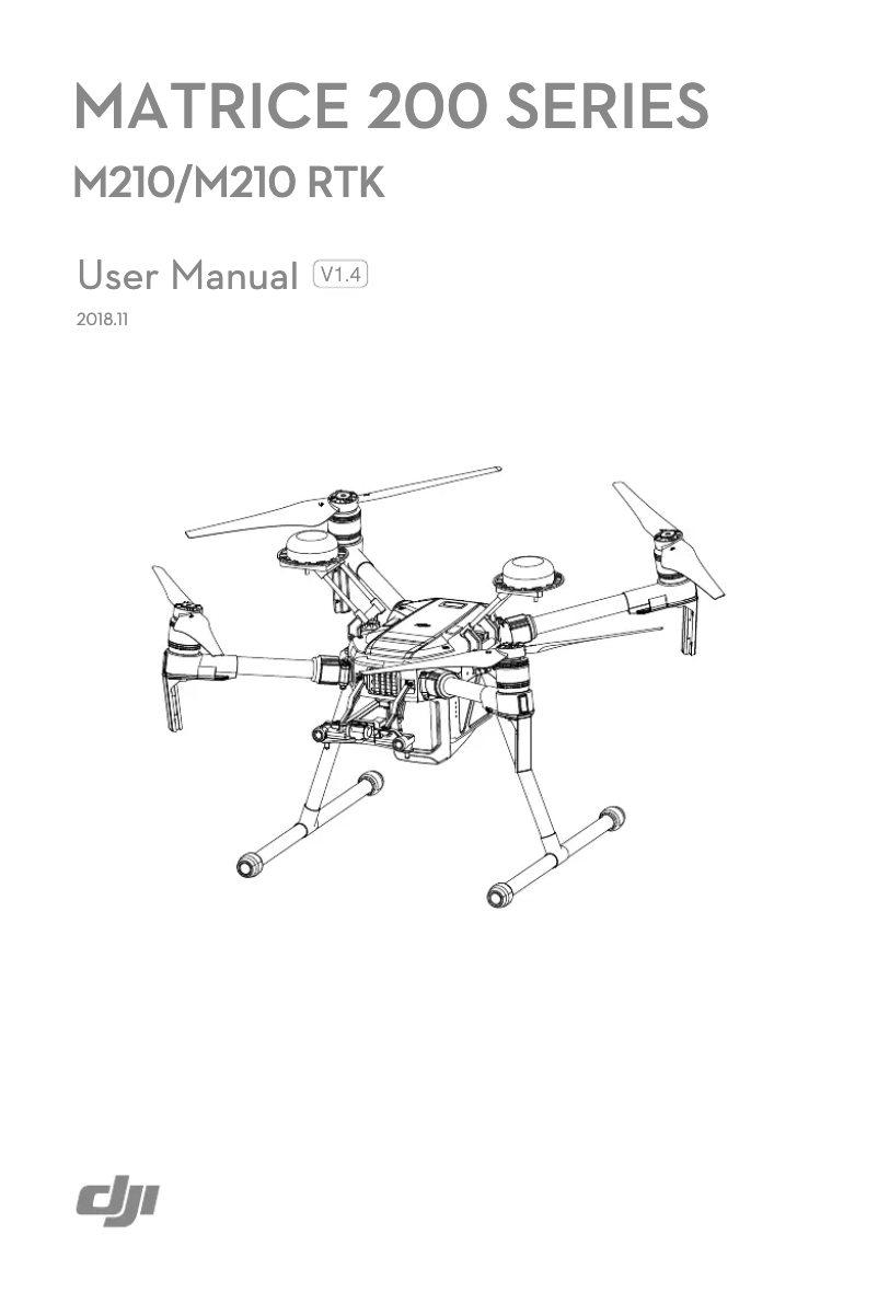 Página nº 1 - Manual de usuario DJI Matrice 210
