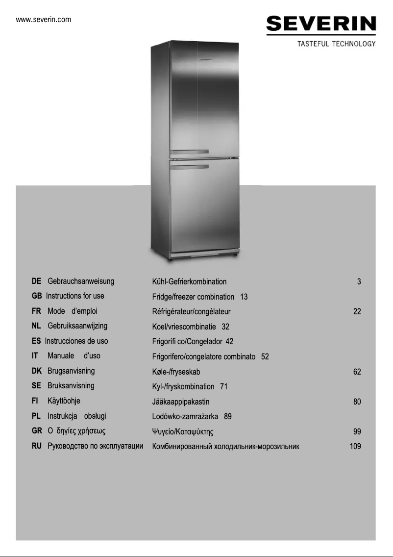 Imagen de la primera página del manual del dispositivo KS 9769