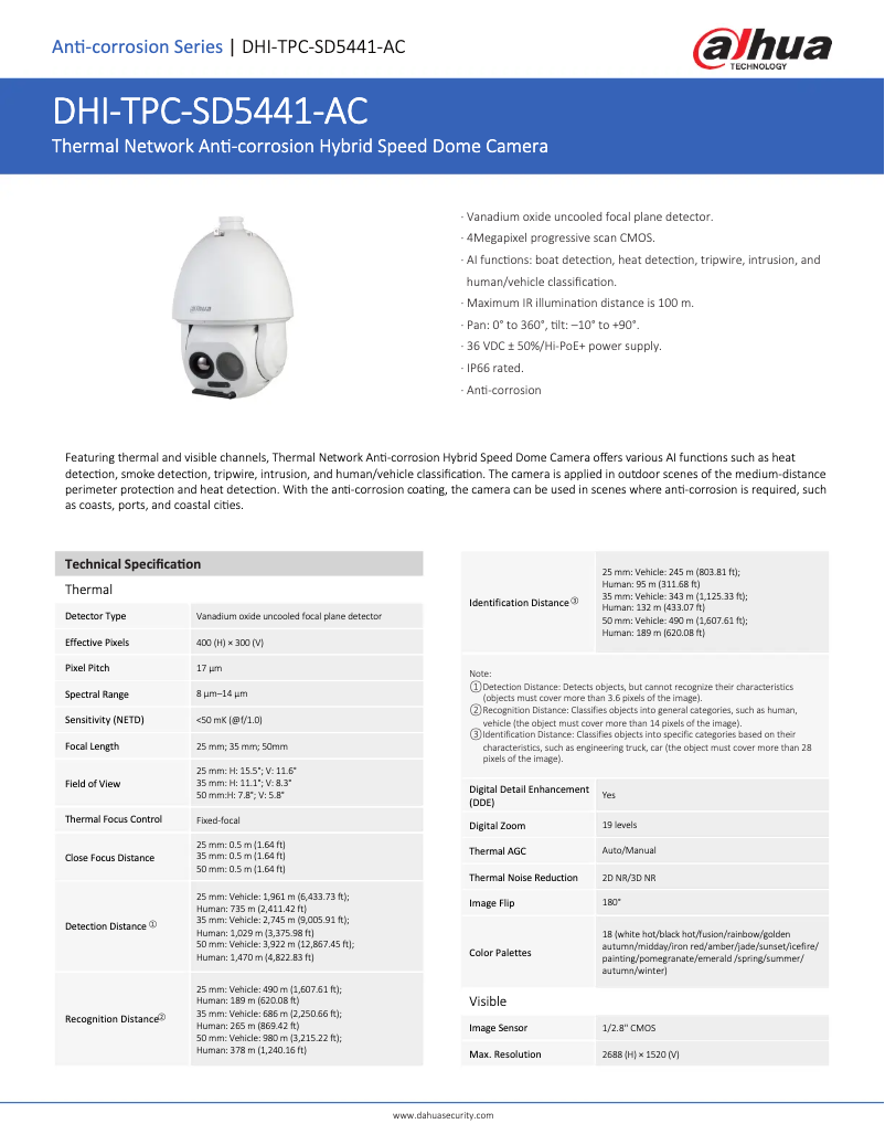 Imagen de la primera página del manual del dispositivo TPC-SD5441-AC