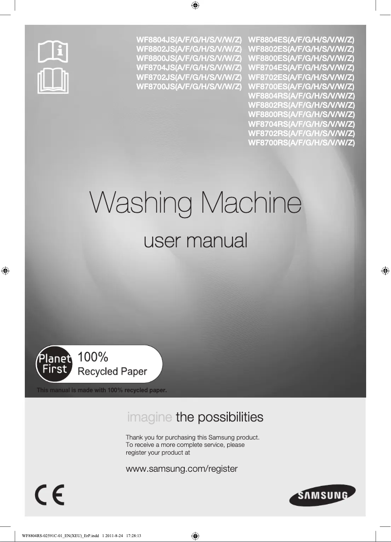 Imagen de la primera página del manual del dispositivo WF8804RSS