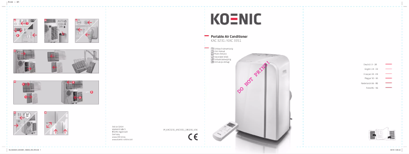 Página nº 1 - Manual de usuario Koenic KAC 3351