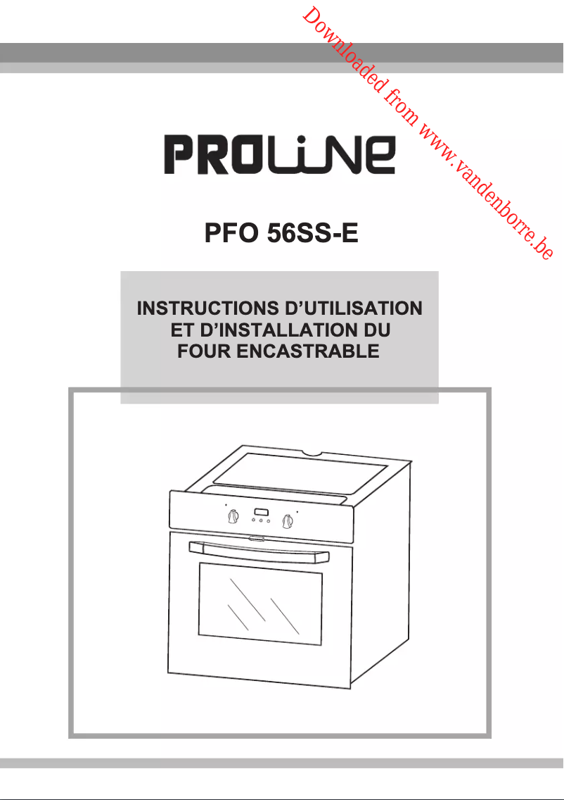 Página 1 del manual Manual de usuario Proline PFO 56SS-E
