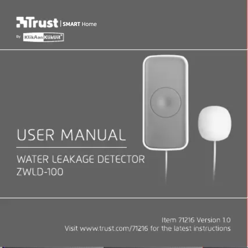 Imagen de la primera página del manual del dispositivo ZWLD-100