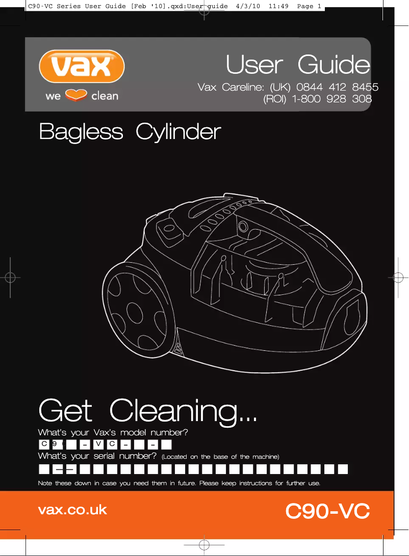 Imagen de la primera página del manual del dispositivo C90-VC