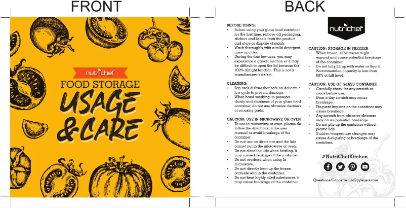 Página 1 del manual Manual de usuario Nutrichef NCCLX5R9