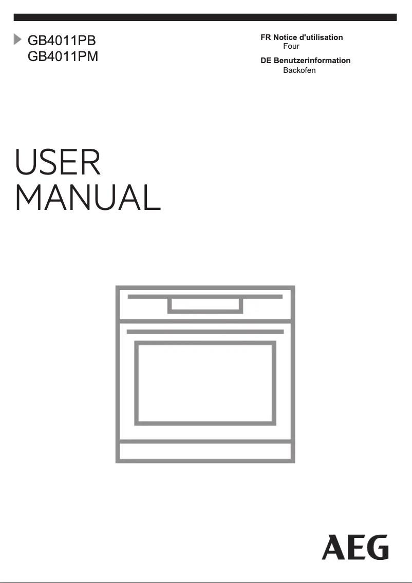 Página nº 1 - Manual de usuario AEG GB4011PB