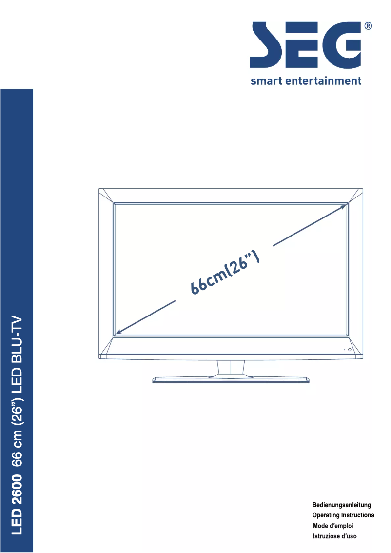 Imagen de la primera página del manual del dispositivo LED 2600