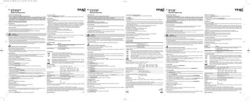 Página nº 1 - Manual de usuario TFA 30.1058.02