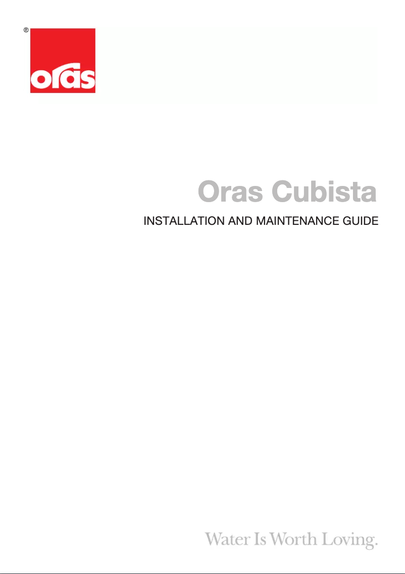 Página 1 del manual Manual de usuario Oras Cubista 2810F-104