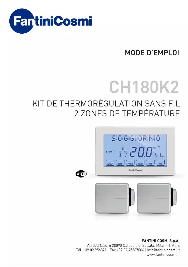 Página 1 del manual Manual de usuario Fantini Cosmi CH180K2
