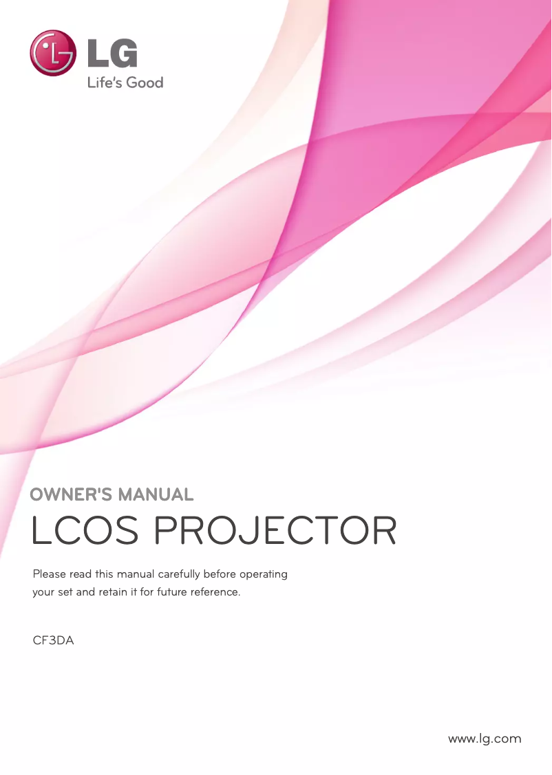 Página nº 1 - Manual de usuario LG CF3DA