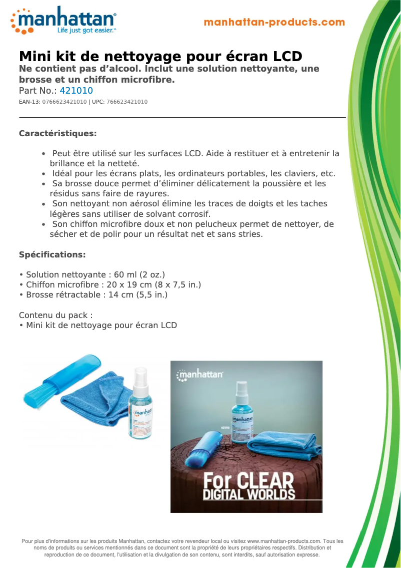 Imagen de la primera página del manual del dispositivo 421010