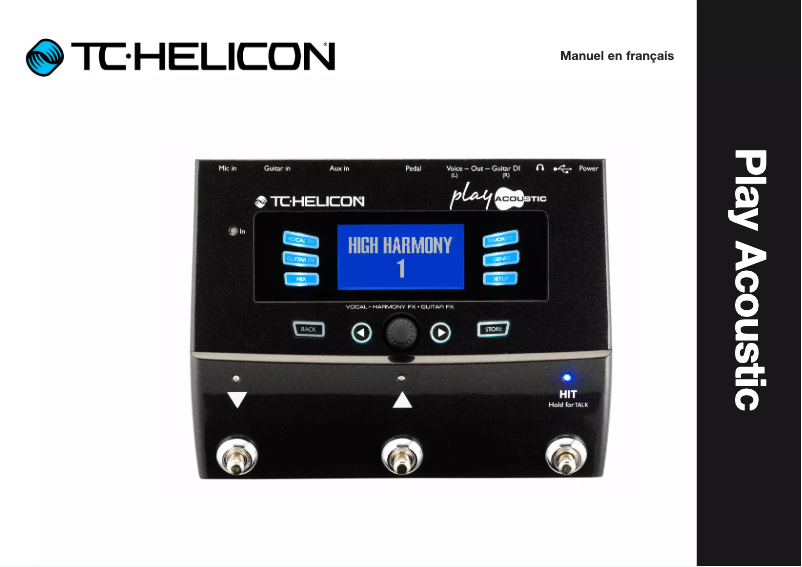 Página nº 1 - Manual de usuario TC Helicon Play Acoustic