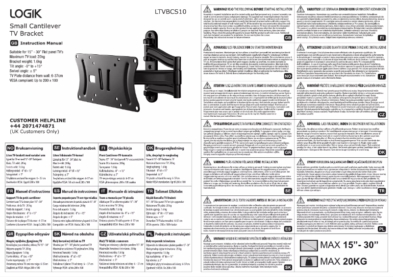 Imagen de la primera página del manual del dispositivo LTVBCS10