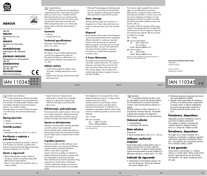 Imagen de la primera página del manual del dispositivo IAN 110345
