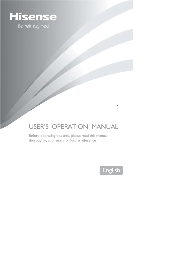 Página 1 del manual Manual de usuario Hisense RQ563N4SWF1