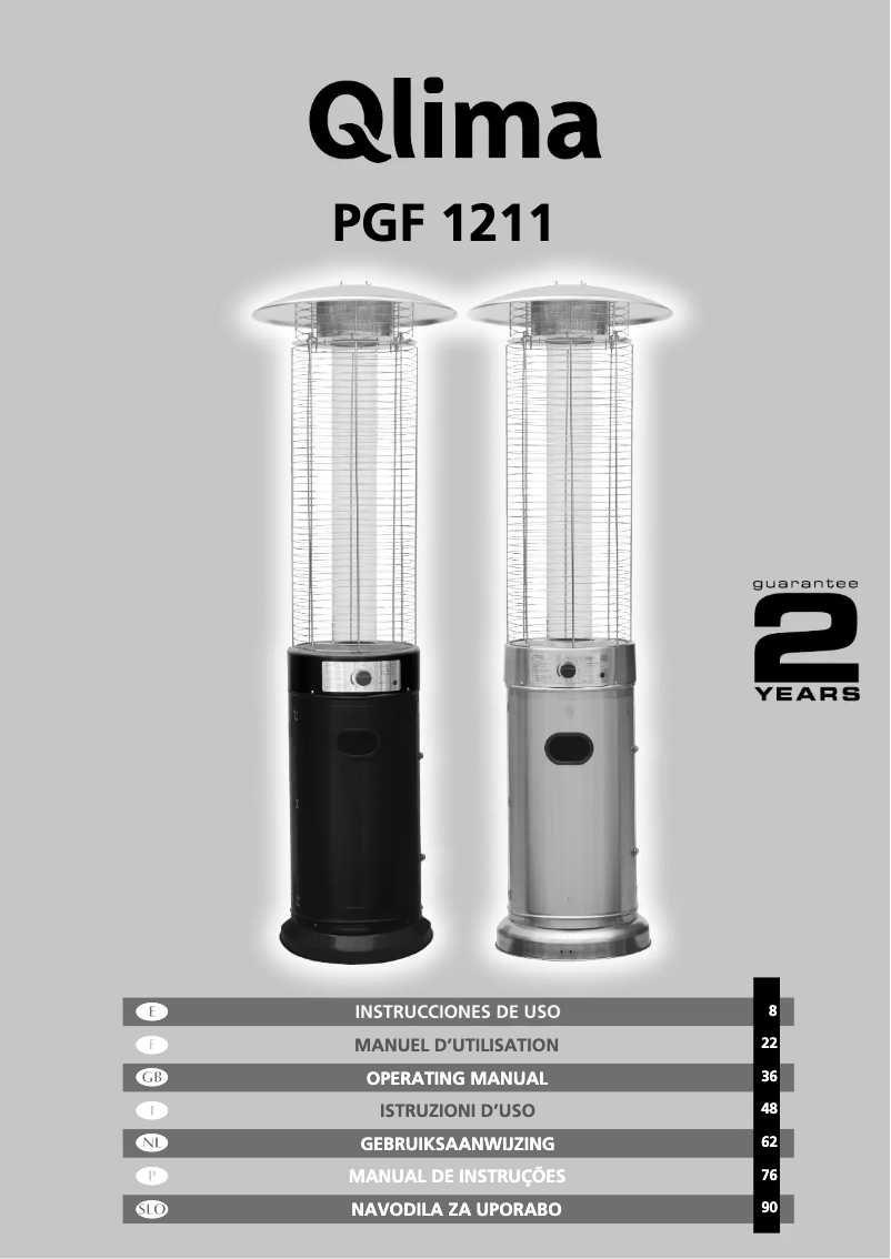 Imagen de la primera página del manual del dispositivo PGF 1211
