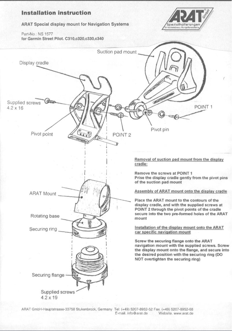 Página 1 del manual Manual de usuario Arat NS1577
