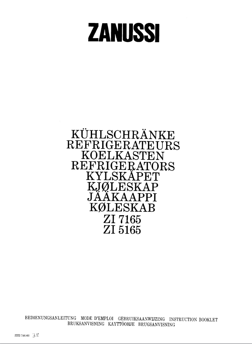 Imagen de la primera página del manual del dispositivo ZI 7165