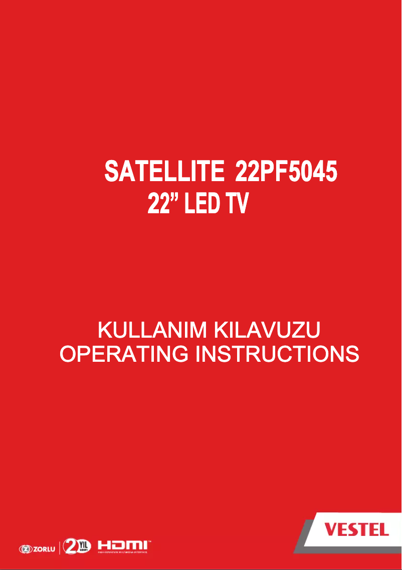 Imagen de la primera página del manual del dispositivo 22PF5045