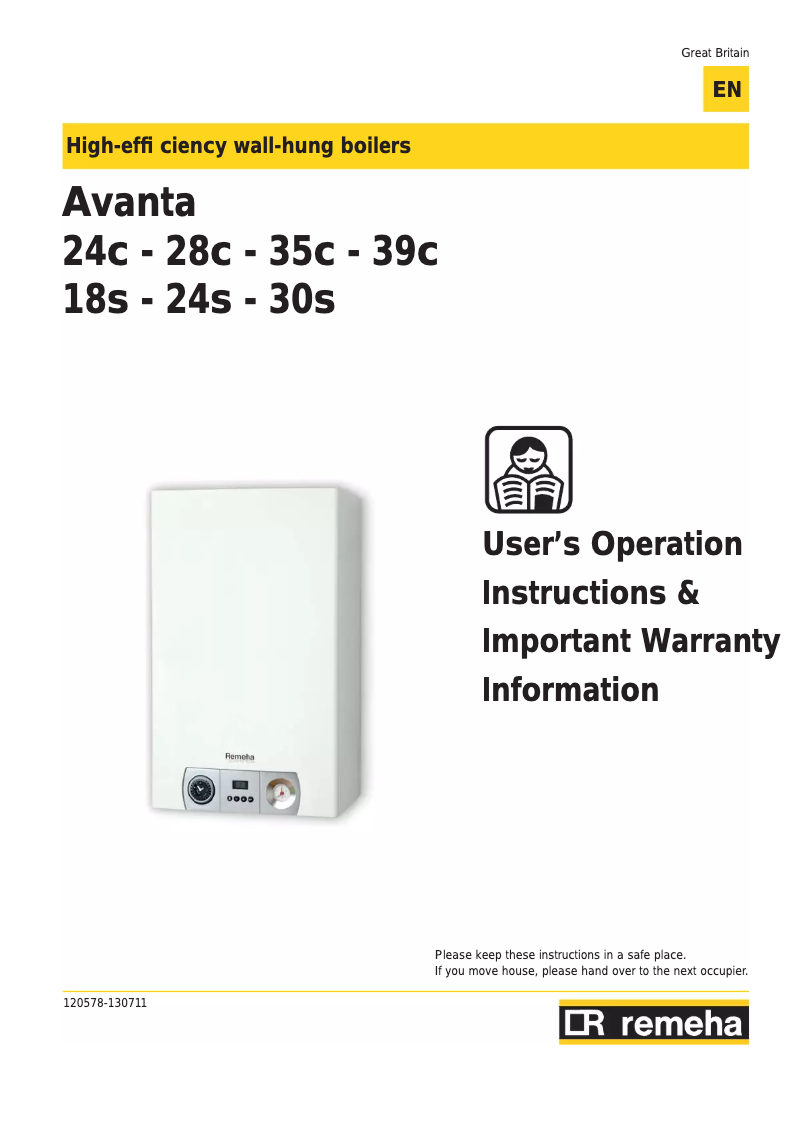 Imagen de la primera página del manual del dispositivo Avanta 39c