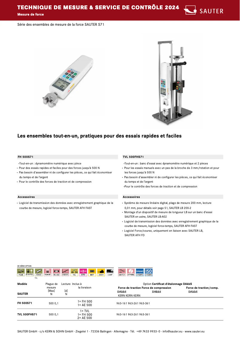 Imagen de la primera página del manual del dispositivo FH 500S71