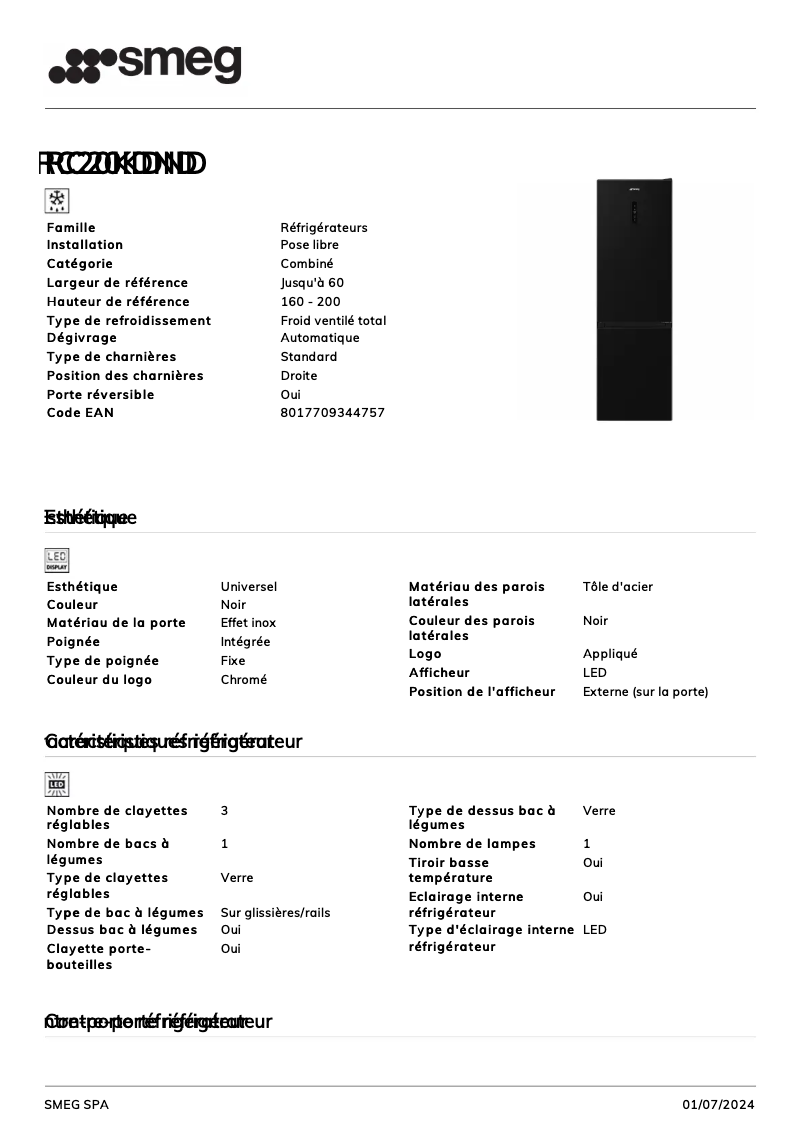 Imagen de la primera página del manual del dispositivo RC20KDND
