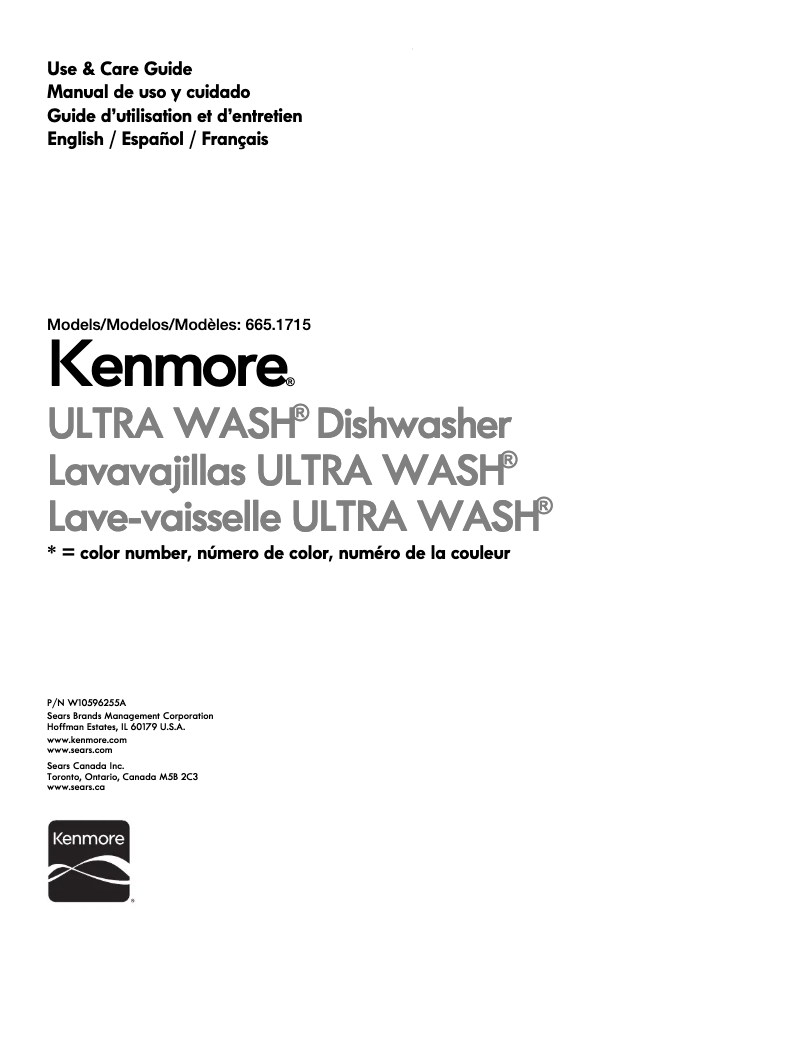 Página 1 del manual Manual de usuario Kenmore 665.17152