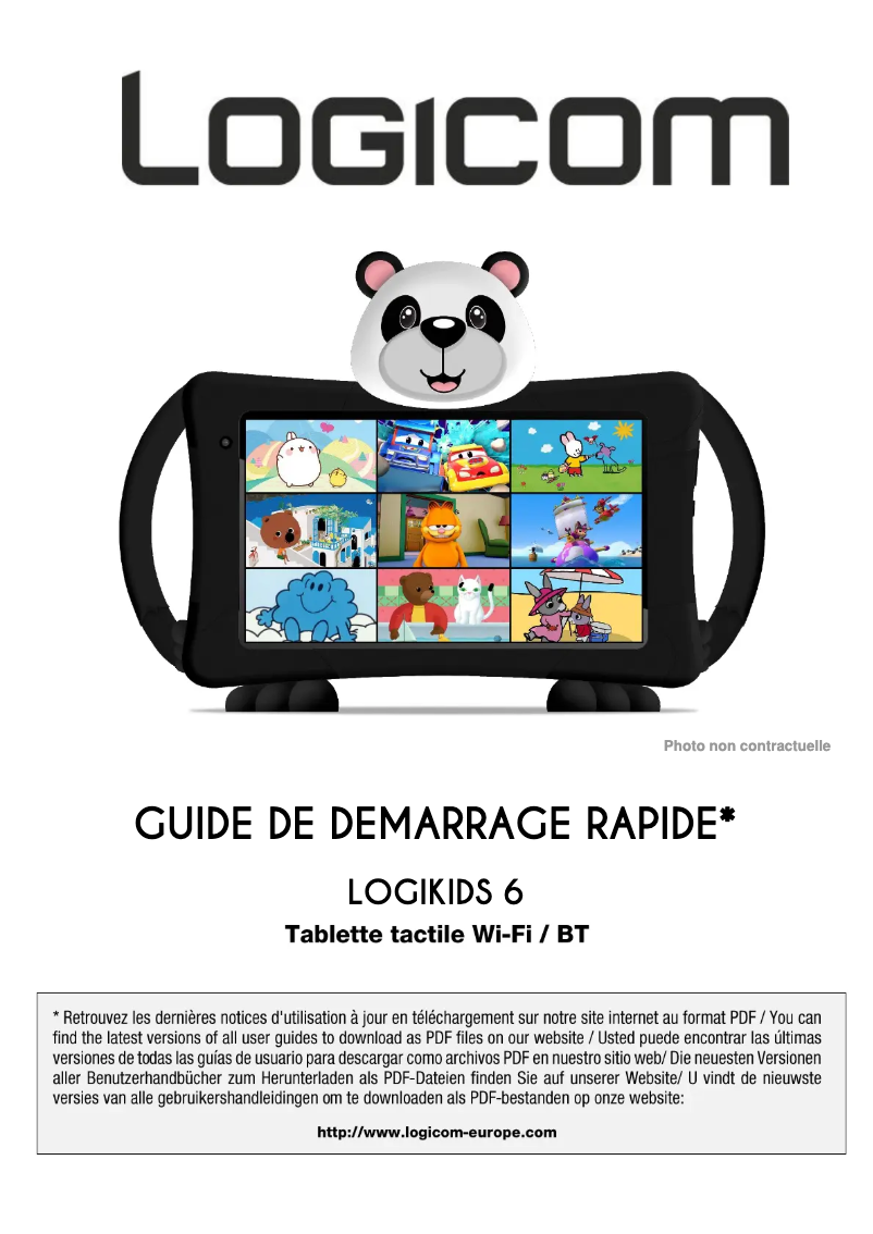 Imagen de la primera página del manual del dispositivo Logikids 10
