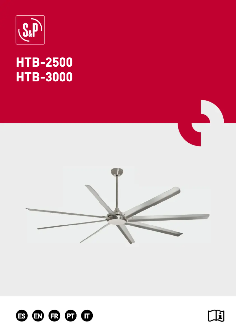 Imagen de la primera página del manual del dispositivo HTB-2500